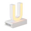 Magnetic LED Light Capital Letter, (U) H3.7" 3000K