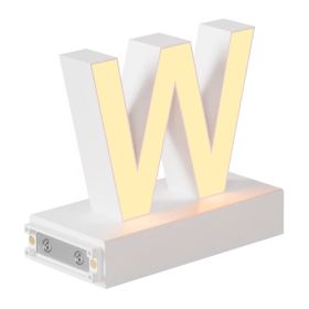 Magnetic LED Light Capital Letter, (W) H3.7" 3000K