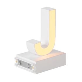 Magnetic LED Light Capital Letter, (J) H3.7" 3000K