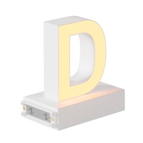 Magnetic LED Light Capital Letter, (D) H3.7" 3000K