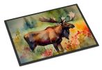 Moose Doormat Front Door Mat Indoor Outdoor Rugs for Entryway, Non Slip Washable Low Pile, 24H X 36W
