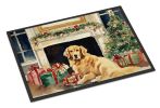 Golden Retriever Cozy Christmas Doormat Front Door Mat Indoor Outdoor Rugs for Entryway, Non Slip Washable Low Pile, 24H X 36W