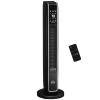 2-In-1 Portable Electric Tower Heater, Oscillating Space Heater for Indoor Use with Remote Control, 8H Timer, Three Heating Modes(High, Low, Fan)
