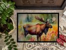 Moose Doormat Front Door Mat Indoor Outdoor Rugs for Entryway, Non Slip Washable Low Pile, 24H X 36W