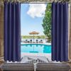 50inch*96inch Luxurious wool outdoor curtain with a sound-absorbing ring design offer a tranquil and comfortable lifestyle