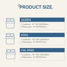 3-Piece Rock Brown Luxury Metallic Style Comforter Set For Queen And King (Option: Queen)