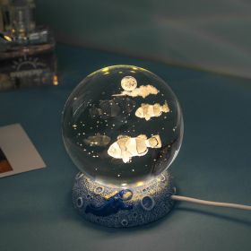 Stars And Seas; Ocean Series Crystal Ball Ornaments; Night Lights; Bedroom Desktop Decorations; Creative Birthday Gifts (Items: Colorful Clownfish)