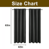 Indoor curtain Rod Pocket, 2 Panels