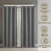 Indoor curtain Rod Pocket, 2 Panels