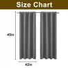 Indoor curtain Rod Pocket, 2 Panels
