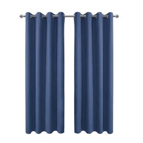 Indoor Blackout Curtain, 1Panel (size: Navy Blue)