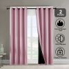 Grommets Thermal Insulated with Coated Lining 52 in. W x 63 in. L Indoor Blackout Curtains (Set of 2)
