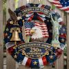 1 pc 250th anniversary of American independence, bald eagle commemorative wooden plaque, home porch decoration, wooden hanging board