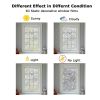 No Glue Self Static Removable Frosted Glass Privacy Window Film, Tulip