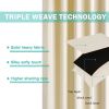 50inch*120inch Luxury Woolen Curtains with Straps: High-End Blackout Curtains for Living and Bedrooms, Thick and Warm, Home Decor