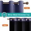 Grommets Thermal Insulated with Coated Lining 52 in. W x 63 in. L Indoor Blackout Curtains (Set of 2)