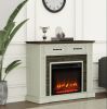 47" Electric Fireplace Remote Control With 2 Drawer