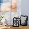 Wavy Shape Picture Frame Black